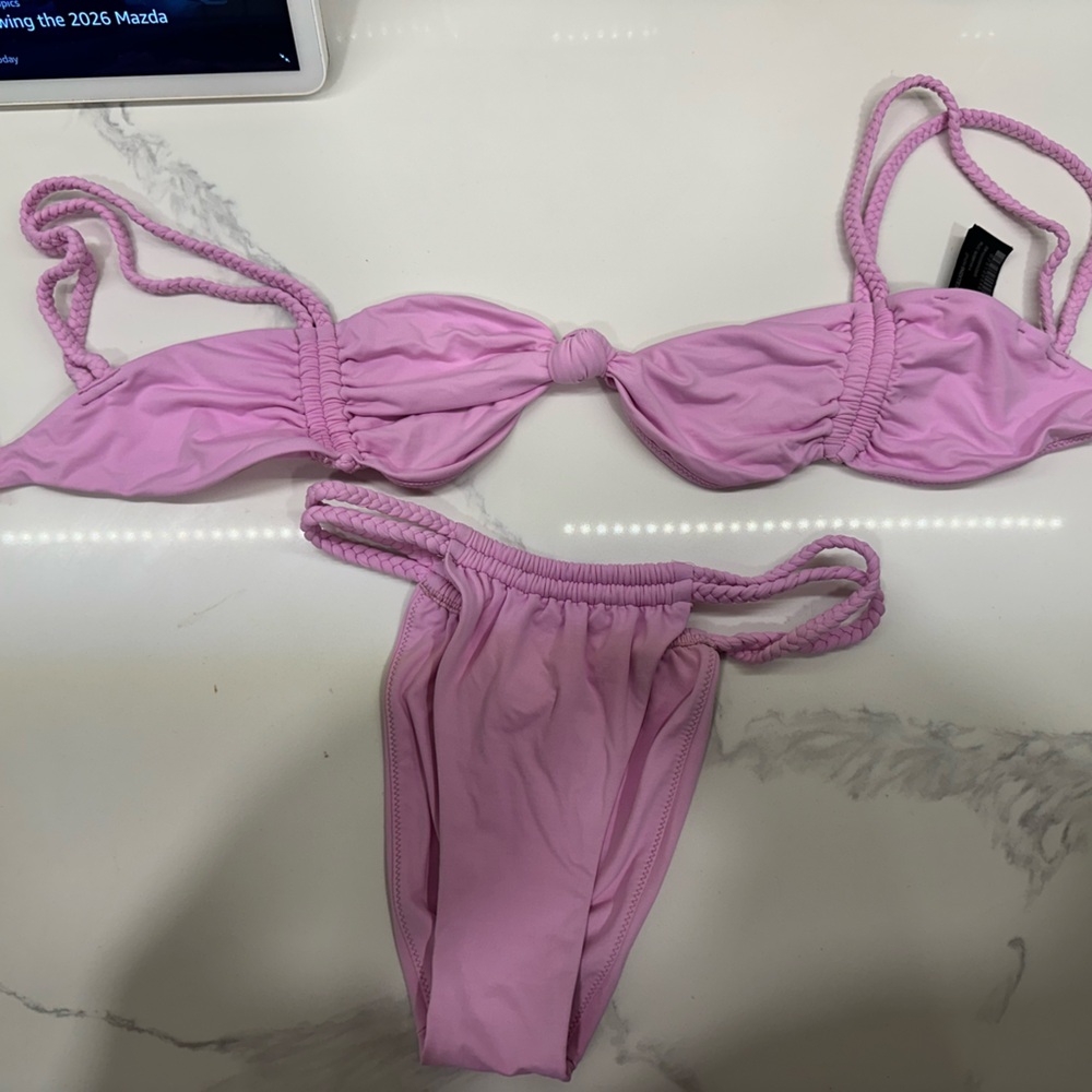 Zara Light Pink Bikini Set Small *NEW*